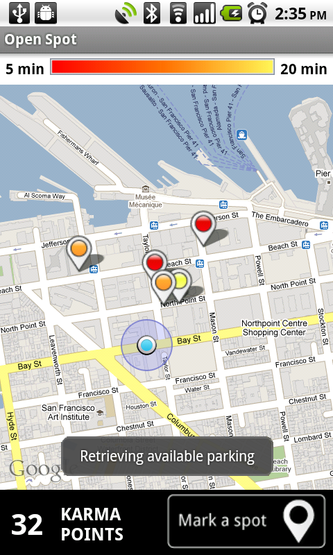 Новое приложение к Google Maps — Open Spot