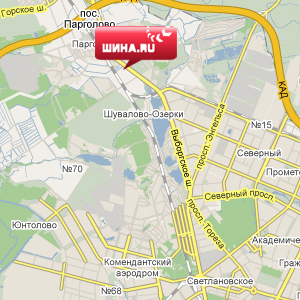 Новый магазин на Выборгском шоссе 214 - Схема проезда