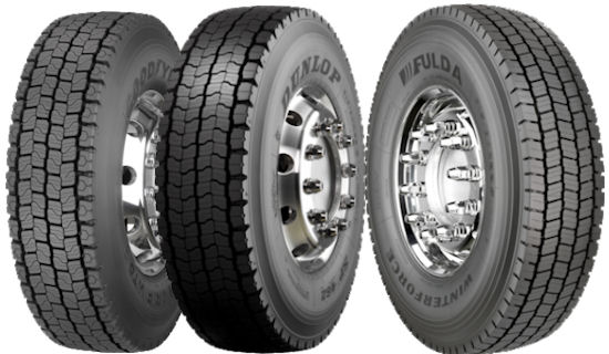 Грузовые шины Goodyear, Dunlop, Fulda