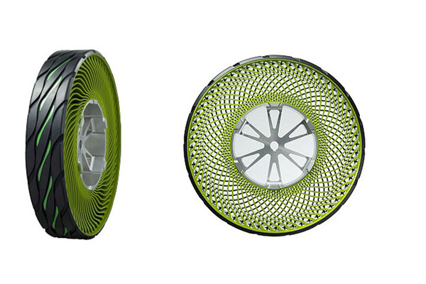 Новая технология Bridgestone: шины, которым не нужен воздух.